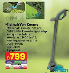 KİWİ GARDEN MİSİNALI YAN KESME/ÇİM BİÇME MAKİNESİ